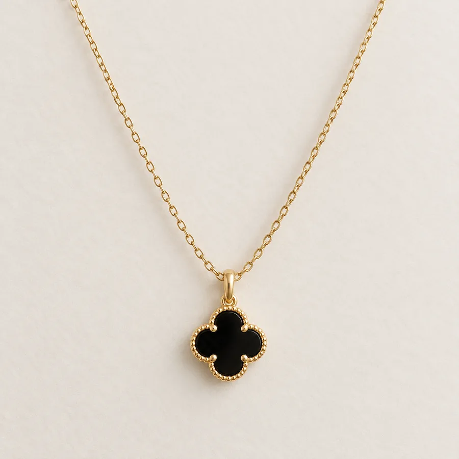Noir Clover Necklace