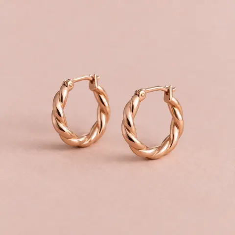 Rose Twist Hoops