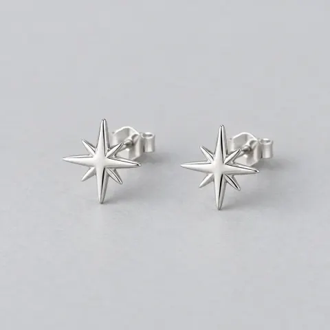 Silver Starburst Studs